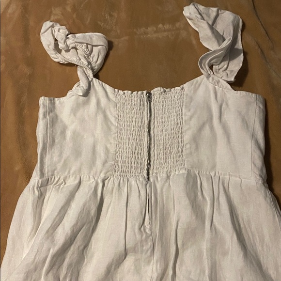 Reformation White Linen Lucila Midi Dress Sz 10 Reformation White Linen Lucila Midi Dress Sz 10